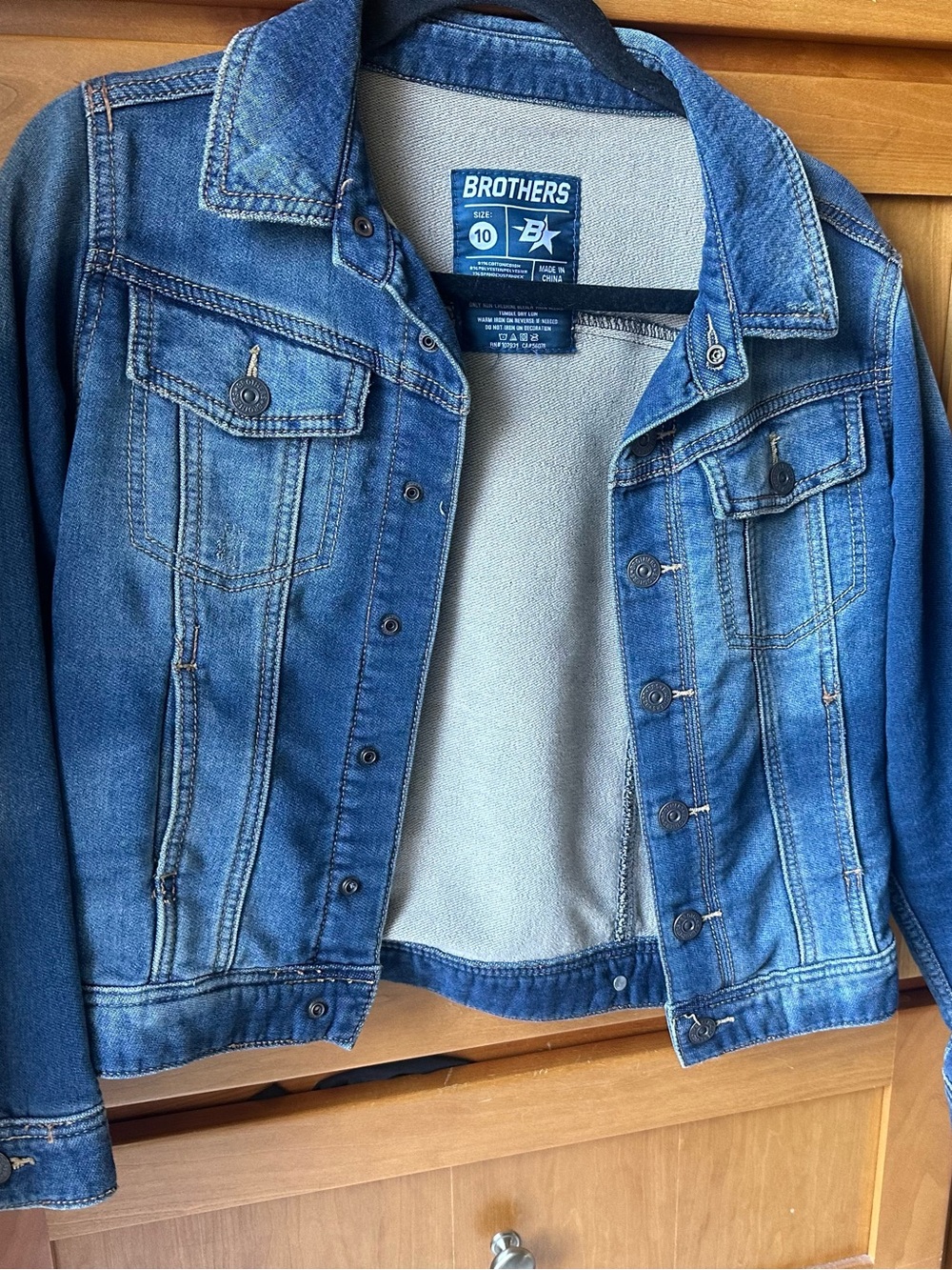 Brothers Kids' Blue Denim Jean Jacket